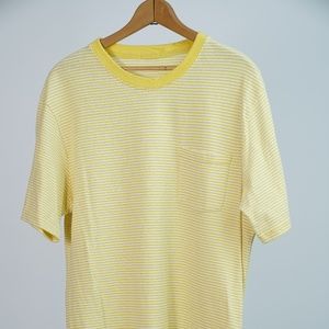Urban Outfitters Yellow Striped Pocket T-shirt